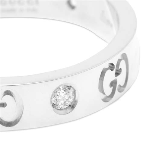 Icon Thin 18k Ring In White Gold 